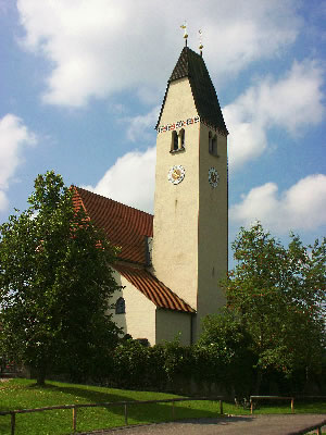 Ansicht der Kirche St. Anna in Schöffau