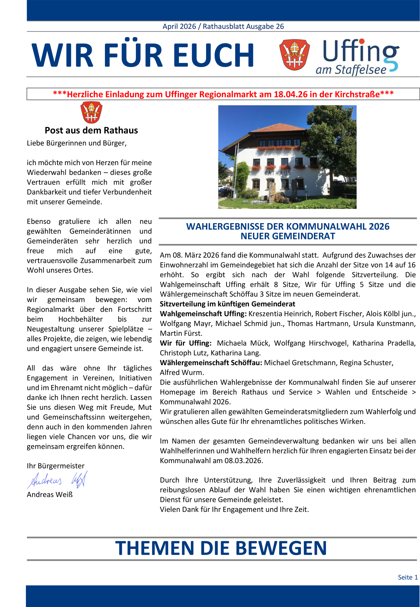 Wir für euch - Ausgabe 26